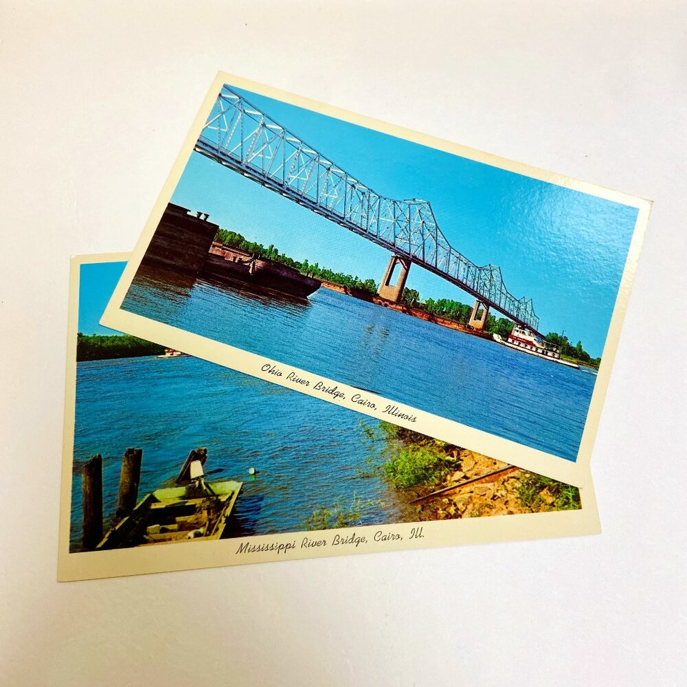 Genuine Vintage 1963 Illinois Bridges Postcards